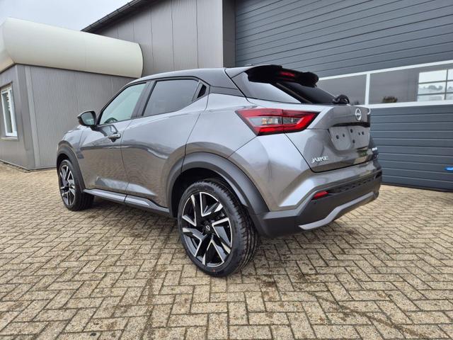 Nissan Juke 1.0 DIG-T 114PS N-Design Automatik Teil-Leder Klimaautomatik Sitzheizung Lenkradheizung PDC v+h R&uuml;ckf.Kamera Navi 19"LM Bluetooth Touchscreen Apple CarPlay Android Auto 