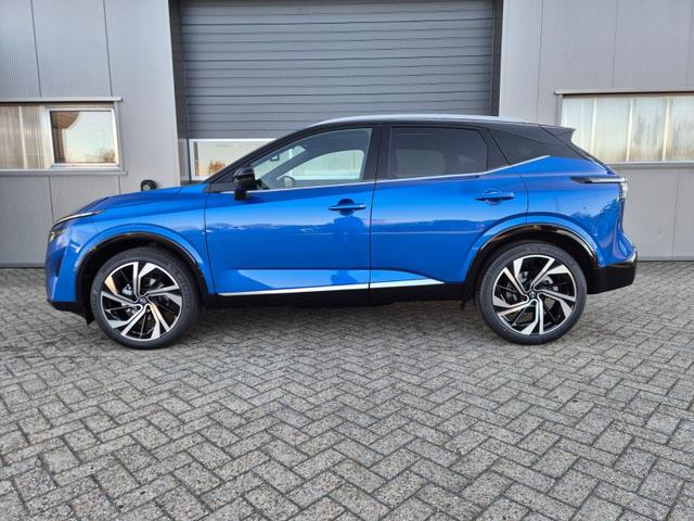 Nissan Qashqai - 1.3 DIG-T MHEV 158 PS X-Tronic Tekna Premium Paket 20"LM Teil-Leder PanoGlasdach Klimaautomatik Sitzheizung Lenkradheizung Navi Head-Up Display elektr. Heckklappe ACC PDC v+h 360&deg;Kamera DAB Bluetooth Touchscreen Apple CarPlay Android Auto