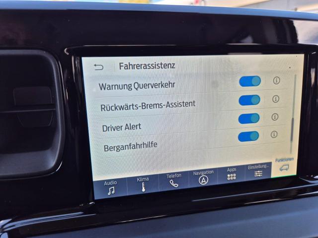 Ford Tourneo Courier 1.0 EcoBoost 125PS Active Teil-Leder Sitzheizung Lenkradheizung Klimaautomatik PDC v+h R&uuml;ckf.-Kamera ACC TWA Frontscheibe beheizb. Ford-Navi SYNC4 Apple CarPlay + Android Auto 