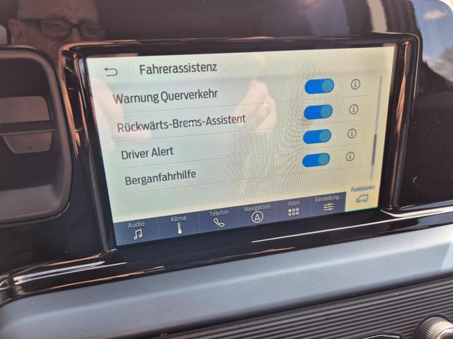 Ford Tourneo Courier 1.0 EcoBoost 125PS Active Teil-Leder Sitzheizung Lenkradheizung Klimaautomatik PDC v+h R&uuml;ckf.-Kamera ACC TWA Frontscheibe beheizb. Ford-Navi SYNC4 Apple CarPlay + Android Auto 