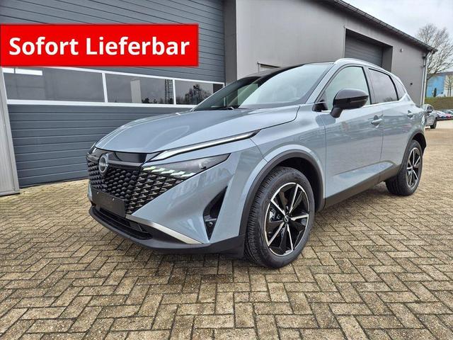 Nissan Qashqai - 1.3 DIG-T MHEV 158 PS X-Tronic Tekna Voll-Leder Klimaautomatik PanoGlasdach Sitzheizung Lenkradheizung Navi Head-Up Display elektr. Heckklappe ACC PDC v+h 360&deg;Kamera DAB Bluetooth Touchscreen Apple CarPlay Android Auto 19"LM