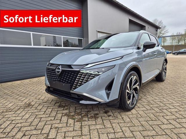 Nissan Qashqai - 1.3 DIG-T MHEV 158 PS X-Tronic Tekna Premium Paket 20"LM Teil-Leder PanoGlasdach Klimaautomatik Sitzheizung Lenkradheizung Navi Head-Up Display elektr. Heckklappe ACC PDC v+h 360&deg;Kamera DAB Bluetooth Touchscreen Apple CarPlay Android Auto