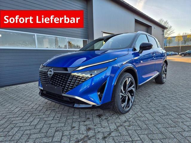 Nissan Qashqai - 1.3 DIG-T MHEV 158 PS X-Tronic Tekna Premium Paket 20"LM Teil-Leder PanoGlasdach Klimaautomatik Sitzheizung Lenkradheizung Navi Head-Up Display elektr. Heckklappe ACC PDC v+h 360&deg;Kamera DAB Bluetooth Touchscreen Apple CarPlay Android Auto