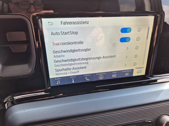 Ford Tourneo Courier 1.0 EcoBoost 125PS Active Teil-Leder Sitzheizung Lenkradheizung Klimaautomatik PDC v+h R&uuml;ckf.-Kamera ACC TWA Frontscheibe beheizb. Ford-Navi SYNC4 Apple CarPlay + Android Auto 