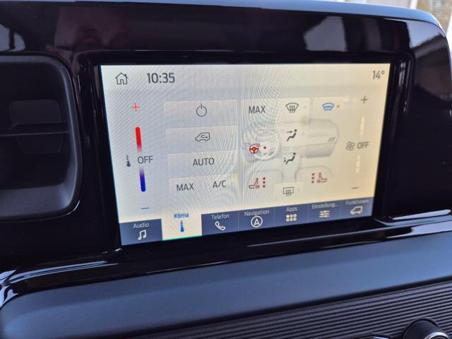 Ford Tourneo Courier 1.0 EcoBoost 125PS Active Teil-Leder Sitzheizung Lenkradheizung Klimaautomatik PDC v+h R&uuml;ckf.-Kamera ACC TWA Frontscheibe beheizb. Ford-Navi SYNC4 Apple CarPlay + Android Auto 
