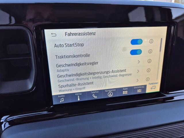 Ford Tourneo Courier 1.0 EcoBoost 125PS Active Teil-Leder Sitzheizung Lenkradheizung Klimaautomatik PDC v+h R&uuml;ckf.-Kamera ACC TWA Frontscheibe beheizb. Ford-Navi SYNC4 Apple CarPlay + Android Auto 