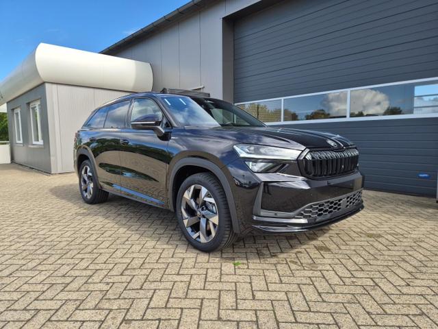 Skoda Kodiaq Sportline 1.5 TSI 204PS PHEV DSG schwenkb. AHK elektr. PanoDach HUD Alcantara PDC v+h 360&deg;Kamera CANTON Sound Klimaautomatik Sitzheizung Lenkradheizung Navi Apple CarPlay Android Auto 2xKeyless 19"LM vollelektr. Reichweite 116KM 
