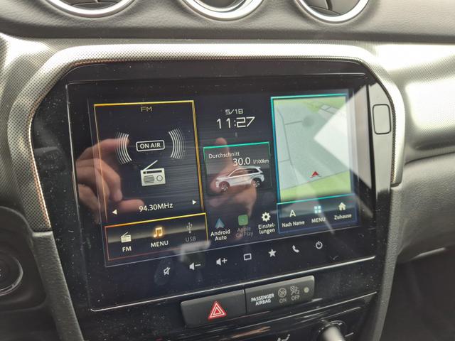 Suzuki Vitara Comfort+ 110PS MHEV 4x4 ALLGRIP 1.4 Boosterjet Allrad Teilleder mit Alcantara Navi Klimaautomatik Sitzheizung ACC PDC v+h R&uuml;ckf.Kamera Suzuki-Radio Apple CarPlay Android Auto Touchscreen 2xKeyless 17-LM 