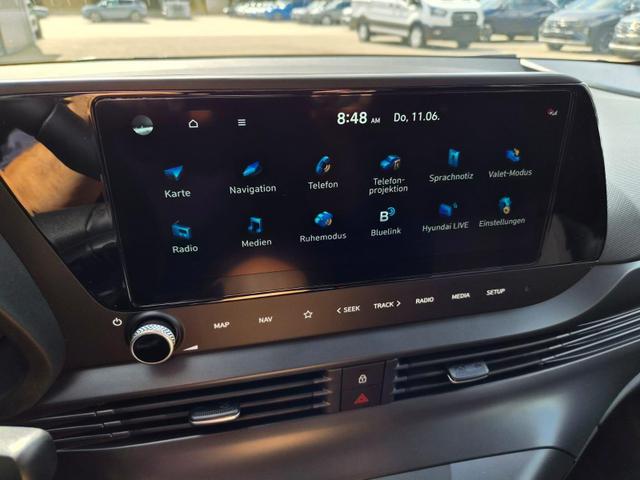 Hyundai i20 1.0 T-GDI 90PS 5-t&uuml;rig Sitzheizung Lenkradheizung R&uuml;ckf.Kamera PDC Klima Apple CarPlay Android Auto Tempomat Touchscreen 
