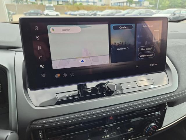 Nissan Qashqai 1.3 DIG-T MHEV 158 PS X-Tronic N-Design PanoDach Teil-Leder Klimaautomatik Sitzheizung Lenkradheizung Navi ACC PDC v+h 360&deg;Kamera DAB Bluetooth Touchscreen Apple CarPlay Android Auto 19"Zoll 