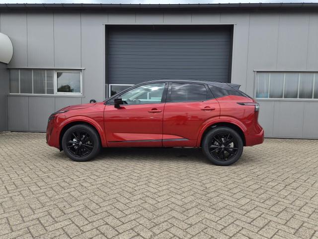 Nissan Qashqai 1.3 DIG-T MHEV 158 PS X-Tronic N-Design PanoDach Teil-Leder Klimaautomatik Sitzheizung Lenkradheizung Navi ACC PDC v+h 360&deg;Kamera DAB Bluetooth Touchscreen Apple CarPlay Android Auto 19"Zoll 