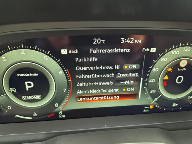 Nissan Qashqai 1.3 DIG-T MHEV 158 PS X-Tronic N-Design PanoDach Teil-Leder Klimaautomatik Sitzheizung Lenkradheizung Navi ACC PDC v+h 360&deg;Kamera DAB Bluetooth Touchscreen Apple CarPlay Android Auto 19"Zoll 