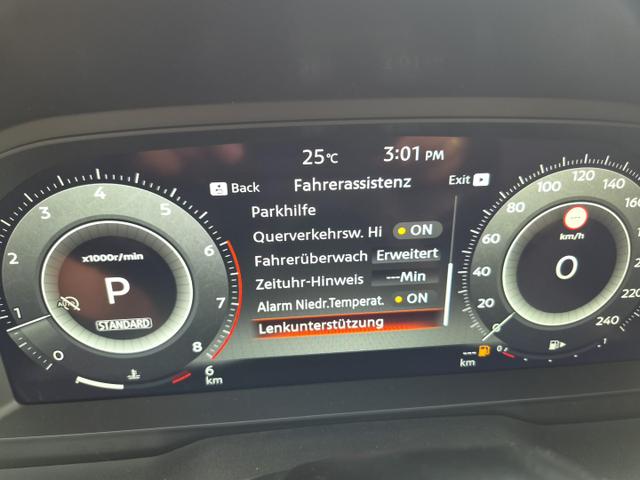 Nissan Qashqai 1.3 DIG-T MHEV 158 PS X-Tronic N-Design Head-Up Display Teil-Leder Klimaautomatik Sitzheizung Lenkradheizung Navi elektr. Heckklappe ACC PDC v+h 360&deg;Kamera DAB Bluetooth Touchscreen Apple CarPlay Android Auto 19"Zoll 