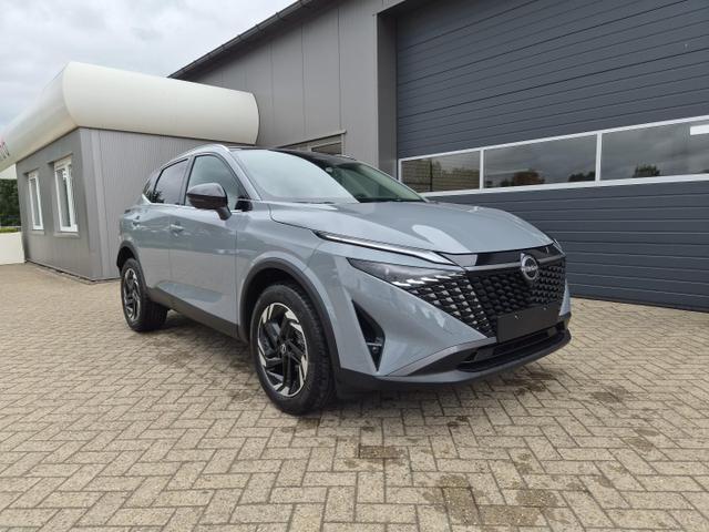 Nissan Qashqai 1.3 DIG-T MHEV 158 PS X-Tronic N-Connecta Teil-Leder PanoGlasdach Klimaautomatik Sitzheizung Lenkradheizung Navi ACC PDC v+h 360&deg;Kamera DAB Bluetooth Touchscreen Apple CarPlay Android Auto 18"LM 