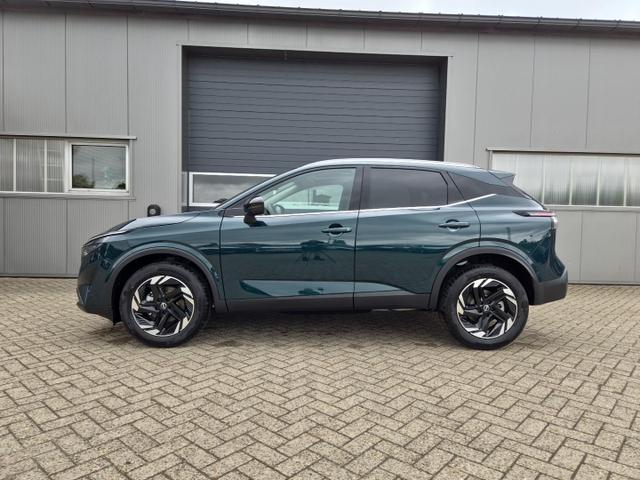 Nissan Qashqai - 1.3 DIG-T MHEV 158 PS X-Tronic N-Connecta Teil-Leder PanoGlasdach Klimaautomatik Sitzheizung Lenkradheizung Navi ACC PDC v+h 360&deg;Kamera DAB Bluetooth Touchscreen Apple CarPlay Android Auto 18"LM