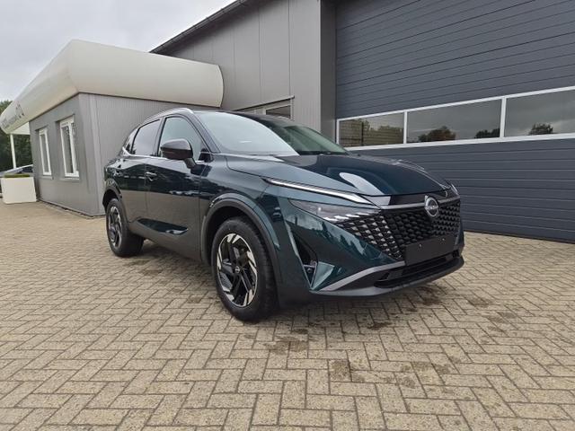 Nissan Qashqai 1.3 DIG-T MHEV 158 PS X-Tronic N-Connecta Teil-Leder PanoGlasdach Klimaautomatik Sitzheizung Lenkradheizung Navi ACC PDC v+h 360&deg;Kamera DAB Bluetooth Touchscreen Apple CarPlay Android Auto 18"LM 