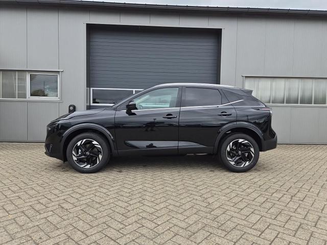 Nissan Qashqai - 1.3 DIG-T MHEV 158 PS X-Tronic N-Connecta Teil-Leder PanoGlasdach Klimaautomatik Sitzheizung Lenkradheizung Navi ACC PDC v+h 360&deg;Kamera DAB Bluetooth Touchscreen Apple CarPlay Android Auto 18"LM