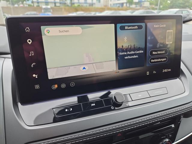 Nissan Qashqai 1.3 DIG-T MHEV 158 PS X-Tronic N-Connecta Teil-Leder PanoGlasdach Klimaautomatik Sitzheizung Lenkradheizung Navi ACC PDC v+h 360&deg;Kamera DAB Bluetooth Touchscreen Apple CarPlay Android Auto 18"LM 