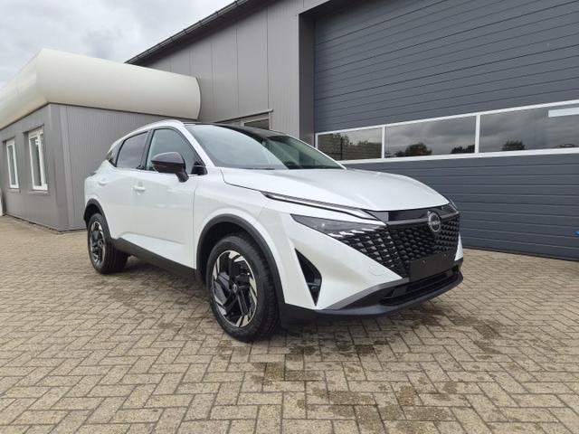 Nissan Qashqai 1.3 DIG-T MHEV 158 PS X-Tronic N-Connecta Teil-Leder PanoGlasdach Klimaautomatik Sitzheizung Lenkradheizung Navi ACC PDC v+h 360&deg;Kamera DAB Bluetooth Touchscreen Apple CarPlay Android Auto 18"LM 