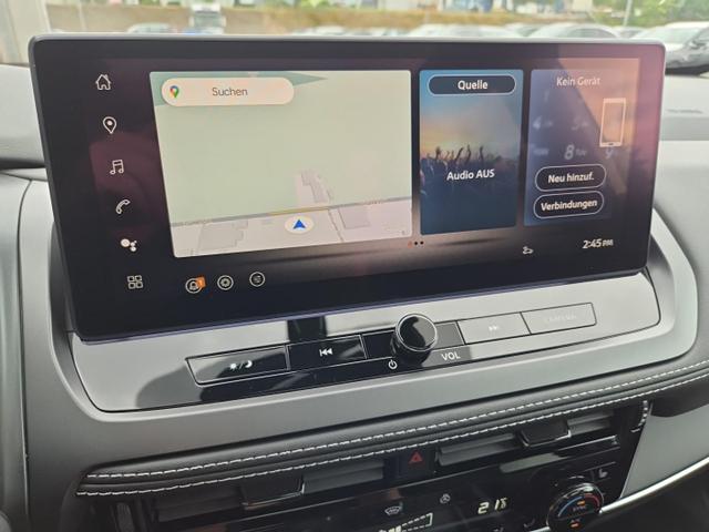Nissan Qashqai 1.3 DIG-T MHEV 158 PS X-Tronic N-Connecta Teil-Leder PanoGlasdach Klimaautomatik Sitzheizung Lenkradheizung Navi ACC PDC v+h 360&deg;Kamera DAB Bluetooth Touchscreen Apple CarPlay Android Auto 18"LM 
