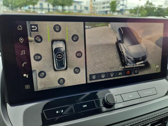 Nissan Qashqai 1.3 DIG-T MHEV 158 PS X-Tronic N-Connecta Teil-Leder PanoGlasdach Klimaautomatik Sitzheizung Lenkradheizung Navi ACC PDC v+h 360&deg;Kamera DAB Bluetooth Touchscreen Apple CarPlay Android Auto 18"LM 