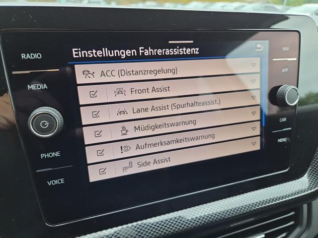 Volkswagen T-Cross 1.0 TSI 116PS DSG Life AHK (abnehmbar) IQ.LIGHT-LED-Matrix Sitzheizung R&uuml;ckf.Kamera Klimaautomatik Abstandstempomat Apple CarPlay Android Auto 