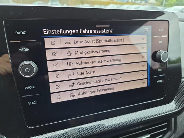 Volkswagen T-Cross 1.0 TSI 116PS DSG Life AHK (abnehmbar) IQ.LIGHT-LED-Matrix Sitzheizung R&uuml;ckf.Kamera Klimaautomatik Abstandstempomat Apple CarPlay Android Auto 