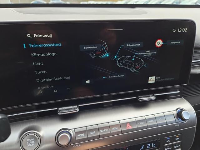 Hyundai KONA Trend 1.6 T-GDI 150PS Automatik Voll-LED-Scheinw. Sitzheizung Lenkradheizung ACC Klimaautomatik Navi Touchscreen DAB+ Apple CarPlay + Android Auto PDC v+h R&uuml;ckf.Kamera 2xKeyless 17-LM 