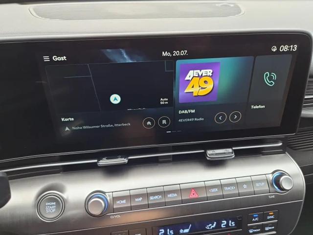 Hyundai KONA Trend 1.6 T-GDI 150PS Automatik Voll-LED-Scheinw. Sitzheizung Lenkradheizung ACC Klimaautomatik Navi Touchscreen DAB+ Apple CarPlay + Android Auto PDC v+h R&uuml;ckf.Kamera 2xKeyless 17-LM 