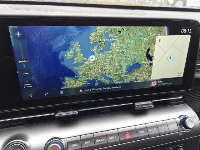 Hyundai KONA Trend 1.6 T-GDI 150PS Automatik Voll-LED-Scheinw. Sitzheizung Lenkradheizung ACC Klimaautomatik Navi Touchscreen DAB+ Apple CarPlay + Android Auto PDC v+h R&uuml;ckf.Kamera 2xKeyless 17-LM 
