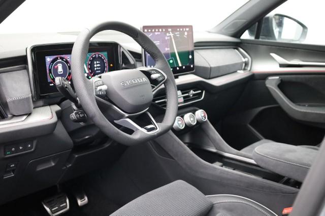 Skoda Kodiaq Sportline 1.5 TSI 204PS PHEV DSG Sitzheizung v+h Frontscheibe beheizb. 20"LM schwenkb. AHK elektr. PanoDach Alcantara PDC R&uuml;ckf.Kamera Klimaautomatik Lenkradheizung Navi Apple CarPlay Android Auto 2xKeyless vollelektr. Reichweite 116KM 