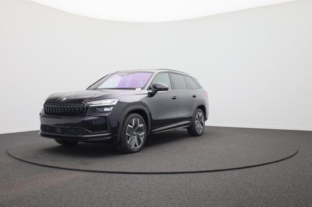 Skoda Kodiaq - Sportline 1.5 TSI 204PS PHEV DSG Sitzheizung v+h Frontscheibe beheizb. 20"LM schwenkb. AHK elektr. PanoDach Alcantara PDC R&uuml;ckf.Kamera Klimaautomatik Lenkradheizung Navi Apple CarPlay Android Auto 2xKeyless vollelektr. Reichweite 116KM
