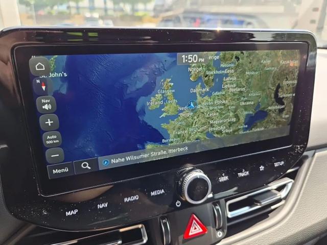 Hyundai i30 Kombi 1.6 T-GDI 150PS Automatik N-Line Sitzheizung Lenkradheizung Klimaautomatik Navi 10,3"-Touchscreen Bluelink Apple CarPlay + Android Auto PDC v+h R&uuml;ckf.Kamera 18-LM 