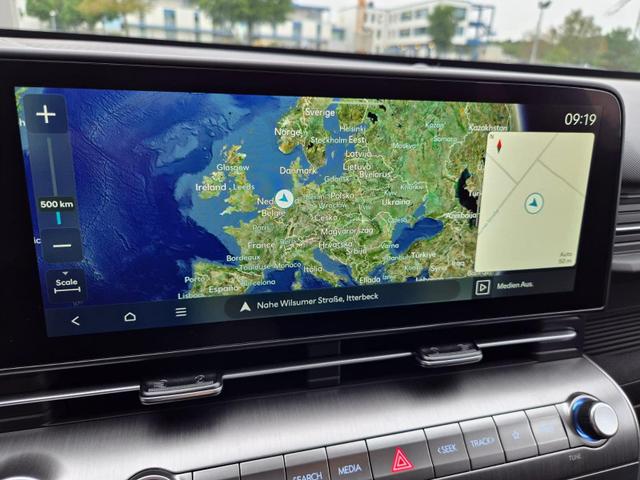 Hyundai KONA Trend 1.6 T-GDI 150PS Voll-LED-Scheinw. Sitzheizung Lenkradheizung Klimaautomatik Tempomat Navi Touchscreen DAB+ Apple CarPlay + Android Auto PDC v+h R&uuml;ckf.Kamera 2xKeyless 17-LM 