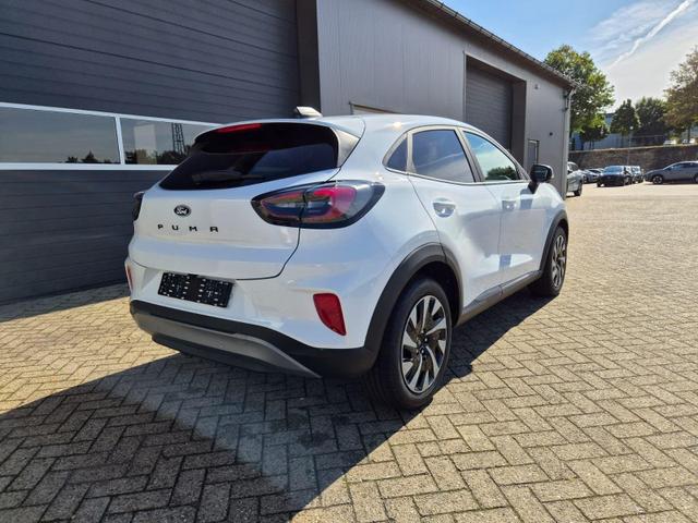 Ford Puma Titanium 1.0 EcoBoost Hybrid 125PS Automatik abnehm. AHK ACC 4xKamera Klimaautomatik Sitzheizung Lenkradheizung Frontscheibe beheizb. LED-Scheinwerfer SYNC4 Bluetooth Apple CarPlay Android Auto PDC v+h 