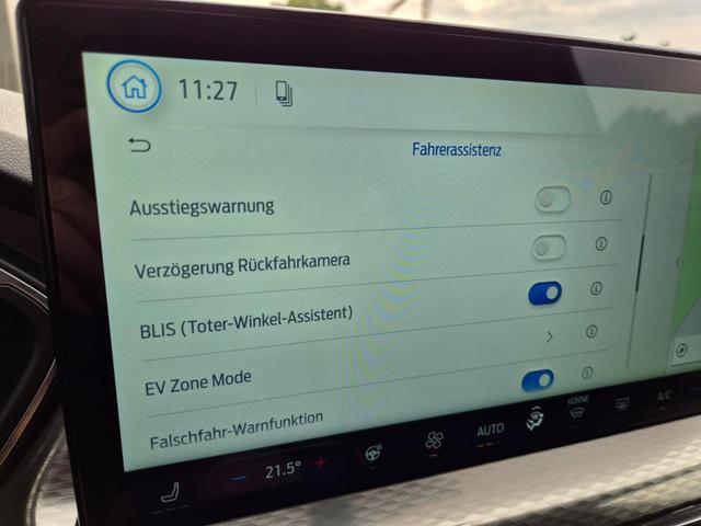 Ford Kuga Titanium 243PS PHEV Automatik Sitzheizung v+h Lenkradheizung Frontscheibe beheizb. Klimaautomatik Navi SYNC4 Apple CarPlay Android Auto Touchscreen PDC 4xKamera 2xKeyless 17"LM vollelektr. Reichweite 66KM 