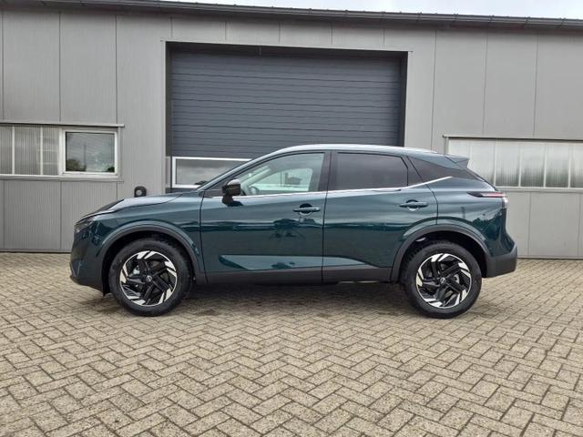 Nissan Qashqai 1.3 DIG-T MHEV 158 PS X-Tronic N-Connecta Teil-Leder PanoGlasdach Klimaautomatik Sitzheizung Lenkradheizung Navi ACC PDC v+h 360&deg;Kamera DAB Bluetooth Touchscreen Apple CarPlay Android Auto 18"LM 
