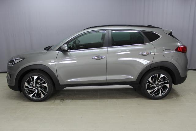 Hyundai Tucson Level 6 2,0 CRDi 4WD AT 828q ÖS Leder Schwarz / Olivine Grey Grün Metallic
