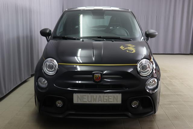 595 Scorpione Oro 3.0 MY20 1.4 T-Jet 121 KW (165PS)			876 - Scorpione Schwarz (Metallic-Lackierung)	1E5 - Integral-Sportsitze Schwarz mit Scorpione-Camouflage		