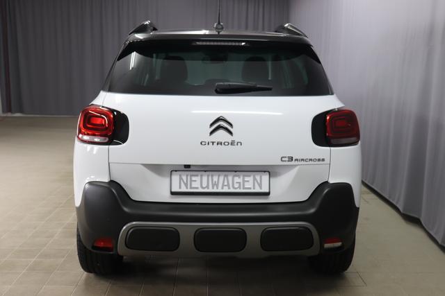 Citroen C3 Aircross Pure Tech 130 Shine Limited AutoPolar Weiß	Dachfarbe Perla-Nera-Schwarz	17 Zoll Leichtmetallfelgen 4EVER, Schwarz-Silber               Reifenreperatur-Kitmatik