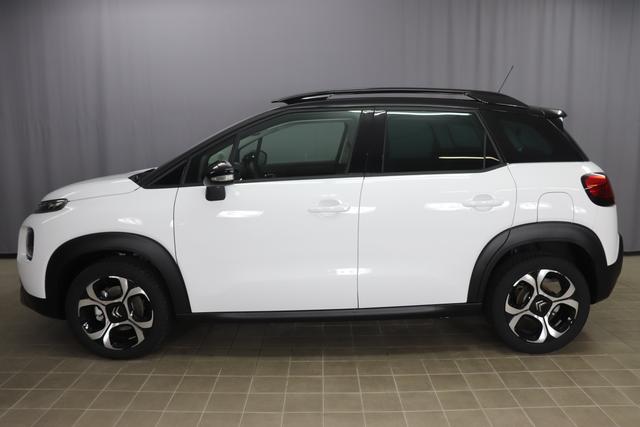 Citroen C3 Aircross Pure Tech 130 Shine Limited AutoPolar Weiß	Dachfarbe Perla-Nera-Schwarz	17 Zoll Leichtmetallfelgen 4EVER, Schwarz-Silber               Reifenreperatur-Kitmatik