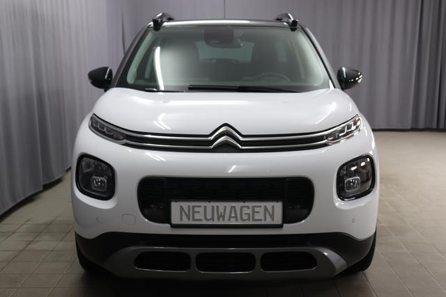Citroen C3 Aircross Pure Tech 130 Shine Limited AutoPolar Weiß	Dachfarbe Perla-Nera-Schwarz	17 Zoll Leichtmetallfelgen 4EVER, Schwarz-Silber               Reifenreperatur-Kitmatik