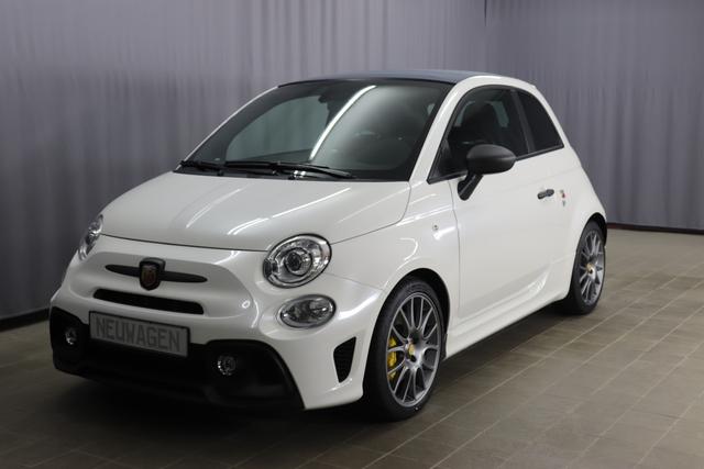 595 Cabrio MY20-Competizione 1.4 T-Jet 132 KW (180PS)227 - Iridato Weiß	409 - Integral-Sportsitze Leder Braun/Schwarz (Teilflächen in Lederoptik), Verdeck Titangrau		