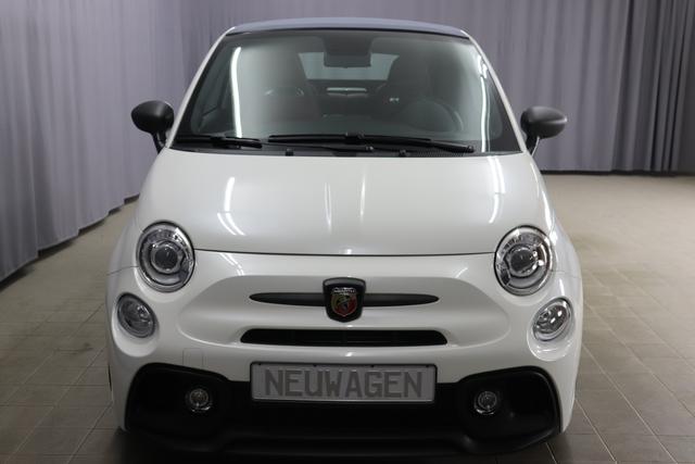 595 Cabrio MY20-Competizione 1.4 T-Jet 132 KW (180PS)227 - Iridato Weiß	409 - Integral-Sportsitze Leder Braun/Schwarz (Teilflächen in Lederoptik), Verdeck Titangrau		