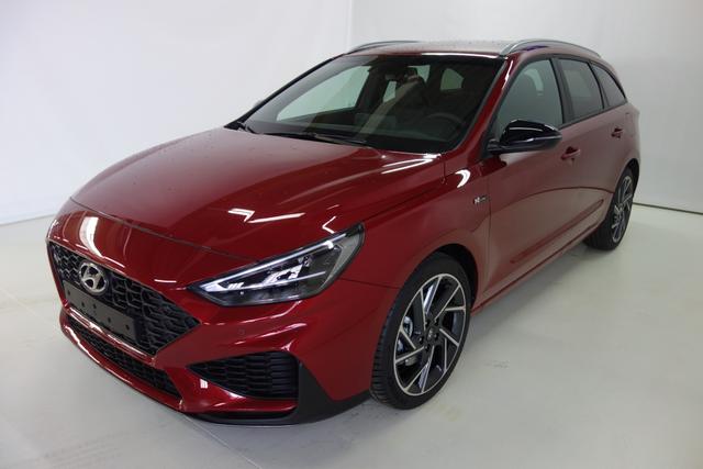Hyundai i30 - N Line 1.5 T-GDI 48V-Hybrid 6-Gang iMT 117 kW, Navigationssystem, R&uuml;ckfahrkamera, Smart-Key, Spurfolgeassistent, e-Call (Notrufsystem), 18 Zoll Leichtmetallfelgen, Fernlichtassistent, LED-Abblendlicht, Dachreling uvm