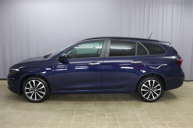 Fiat Tipo SW Lounge 1,4 120PS E6D 5TÜRIG 717 Mediterraneo Blau	645 Dunkle Farben mit Einsätzen in Schwarz und Doppelnaht	