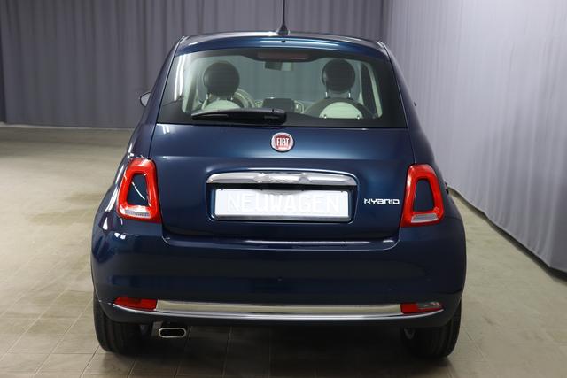 1.0 GSE N3 500 Lounge BSG Hybrid 6GANG 			687 Dipinto di Blu Blau	374 Stoff/Vinyl Prince of Wales Schwarz-Weiß-Elfenbein/ Ambiente Elfenbein /  Farbe Türeinsatz Schwarz / Farben Armaturenbrett Wagenfarbe (incl 05F)	