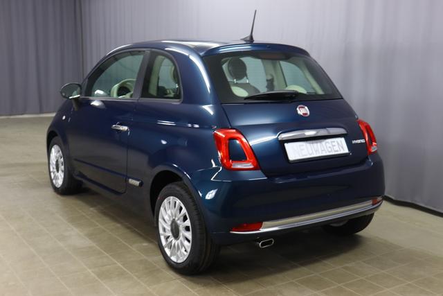 1.0 GSE N3 500 Lounge BSG Hybrid 6GANG 			687 Dipinto di Blu Blau	374 Stoff/Vinyl Prince of Wales Schwarz-Weiß-Elfenbein/ Ambiente Elfenbein /  Farbe Türeinsatz Schwarz / Farben Armaturenbrett Wagenfarbe (incl 05F)	