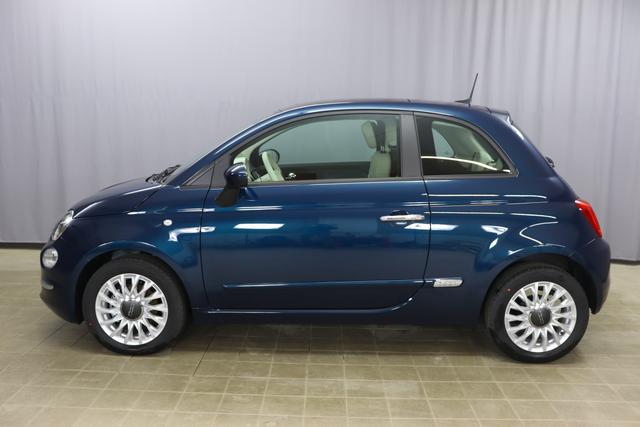 1.0 GSE N3 500 Lounge BSG Hybrid 6GANG 			687 Dipinto di Blu Blau	374 Stoff/Vinyl Prince of Wales Schwarz-Weiß-Elfenbein/ Ambiente Elfenbein /  Farbe Türeinsatz Schwarz / Farben Armaturenbrett Wagenfarbe (incl 05F)	