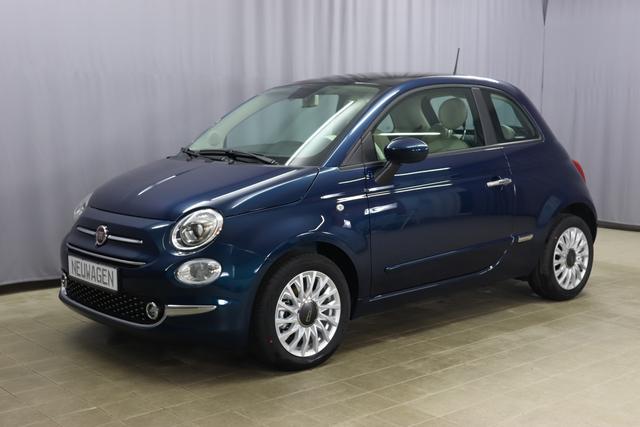 1.0 GSE N3 500 Lounge BSG Hybrid 6GANG 			687 Dipinto di Blu Blau	374 Stoff/Vinyl Prince of Wales Schwarz-Weiß-Elfenbein/ Ambiente Elfenbein /  Farbe Türeinsatz Schwarz / Farben Armaturenbrett Wagenfarbe (incl 05F)	